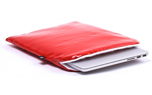 Laptop Sleeve Red Leather