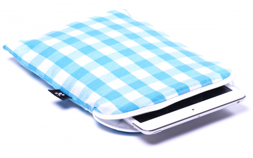 Blue checkered iPad mini Sleeve
