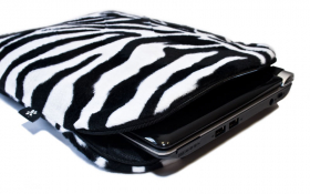 Zebra Netbook Sleeve - Zebra Mania
